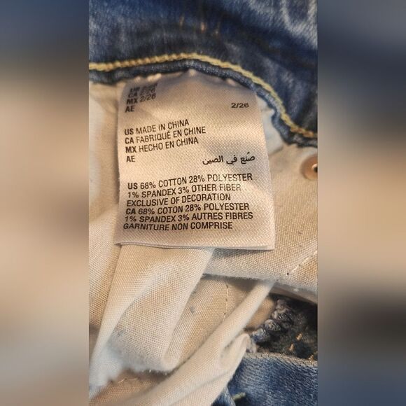 INC Denim Boyfriend 2/26 Light Blue High Rise Distressed Women’s Jeans - Picture 6 of 8